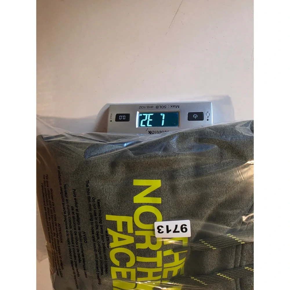 The North Face Hoodie Mens XL Green Yellow Logo Fleece Pullover Sweatshirt